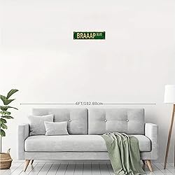 BRAAAP BLVD Vintage Metal Tin Sign, Street