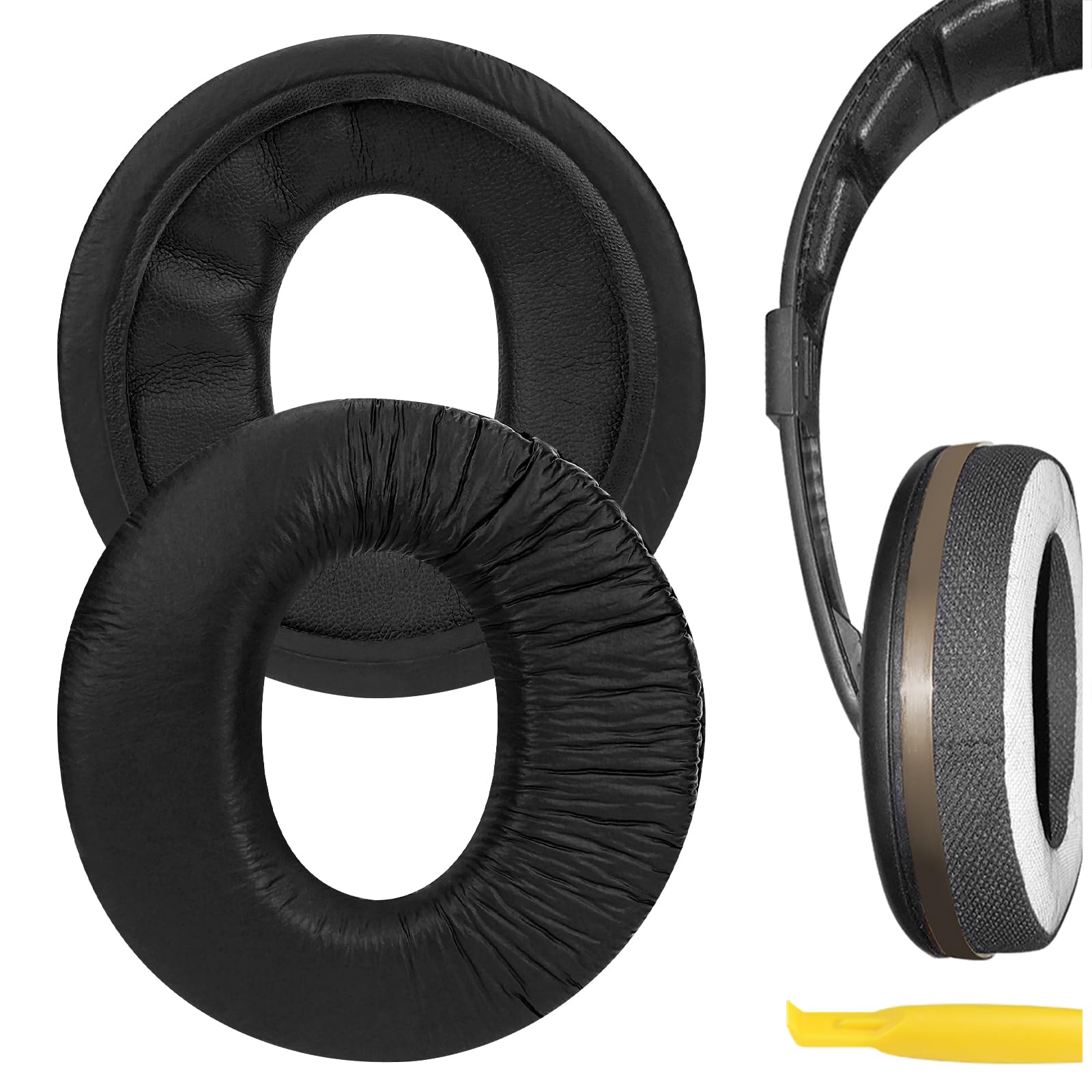 Geekria Replacement Ear Pads Compatible with Sennheiser HD560/HD560II/HD540II Headphones Ear Cushions, Repair Parts (Black)