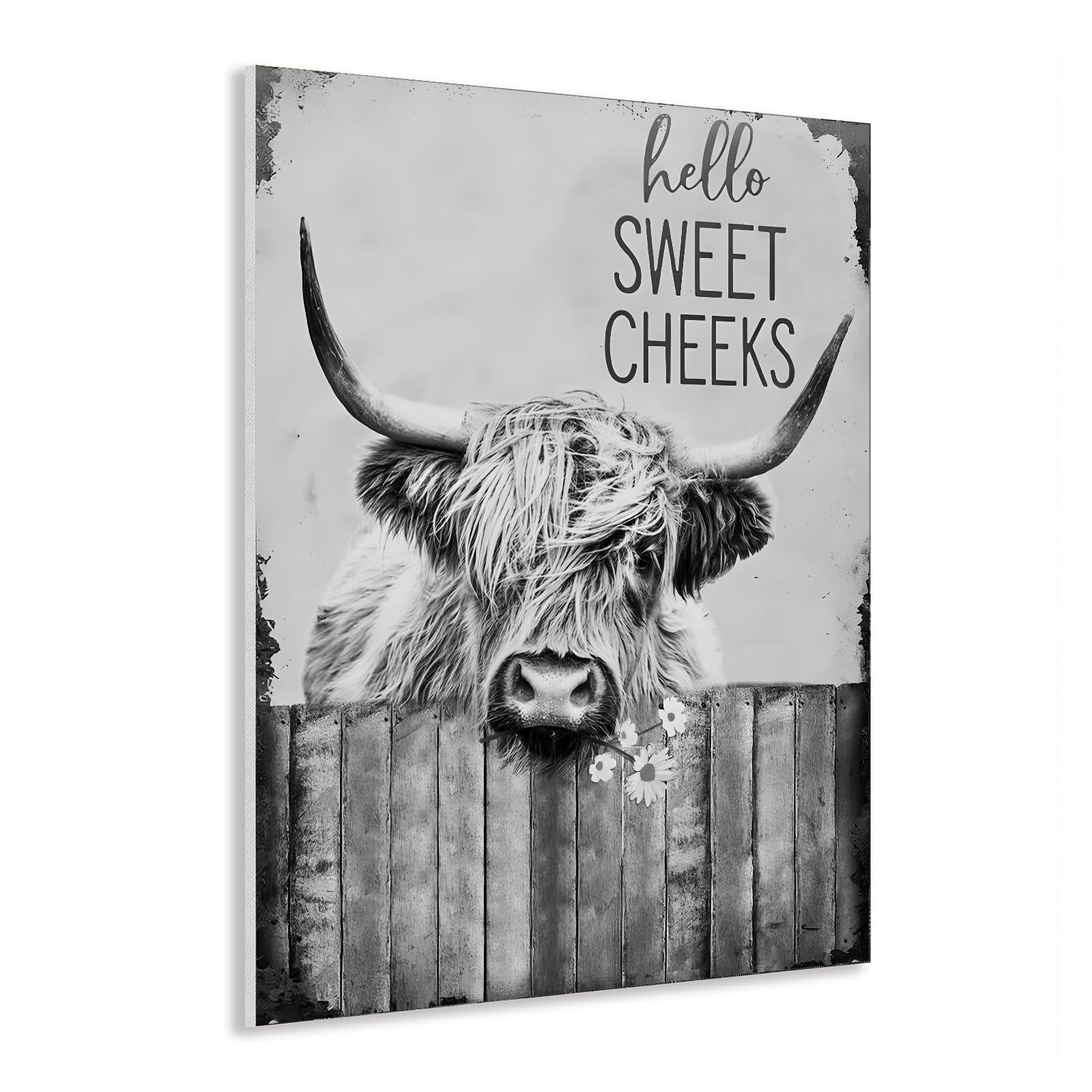 LXTOPN Highland Cow Canvas Wall Art Painting - Animal Art Print 11.8x15.7inch, Ready To Hang Highland Cow Canvas Prints โ image 1