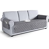 VANSOFY Couch Cover, Waterproof Sofa Covers Washable Slipcover Furniture Protector Couch Seat Covers Non-Slip Couch Cover for Dogs, Pets(Sofa, Light Gray)