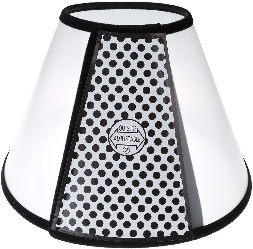 Aidle Pet Cat Dog Soft Cone Protective Collar，Plastic Transparent Elizabeth Protective Collar Anti-Bite Lick Wound Healing Safety Practical Neck Cover (Neck:37-39cm / 14.5”-15.2”)