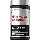 Horbäach Horny Goat Weed Complex | 180 Capsules | with Tribulus, Maca, Yohimbe, and L-Arginine | Vegetarian, Non-GMO, and Glu
