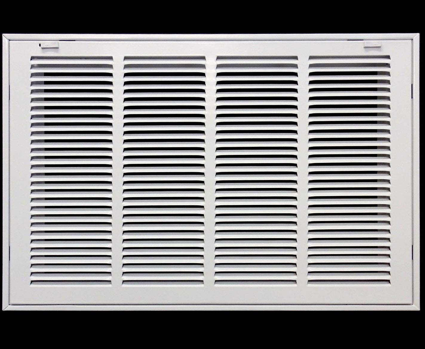 22" X 18" Steel Return Air Filter Grille for 1" Filter - Removable Face/Door - HVAC Duct Cover - Flat Stamped Face -White [Outer Dimensions: 23.75w X 19.75h]