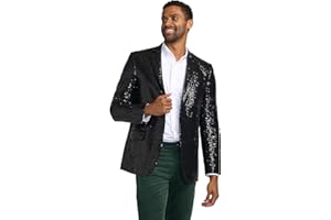 Tipsy Elves Men's Colorful Allover Sequin Blazers - Shiny Holiday New Years Ever Jackets