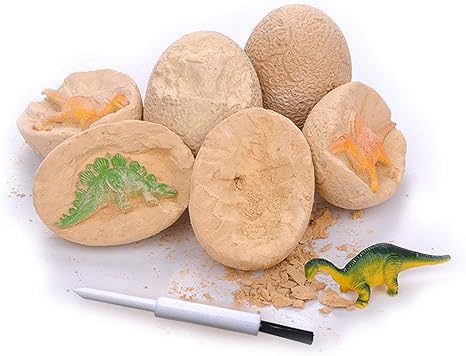 Amazon Co Jp 12恐竜の卵発掘キット 考古学科学を学ぶための恐竜の化石科学クラフトおもちゃ 男の子の子供の誕生日クリスマスイースターへの贈り物 おもちゃ