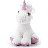 The Petting Zoo, Lash'z Unicorn Stuffed Animal, Gifts for Girls, Unicorn Plush Toy 10 inches