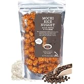 Mochi Rice Nuggets, Black Pepper Rice Crackers, No MSG, 4.9 oz (140 g) | Crispy Japanese Crackers with a Spicy Black Pepper Kick &ndash; No MSG, No Artificial Colors or Preservatives, Made in Japan