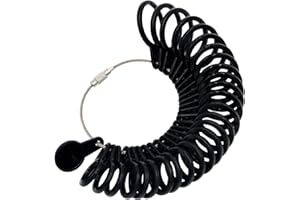 NIUPIKA Ring Sizer Set Finger Size Gauge Measure Tool Jewelry Sizing Tools Rings Size 1-13 with Half Size 27 Pieces