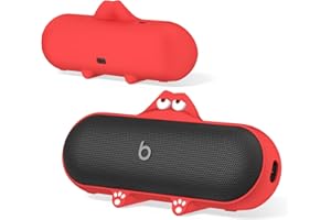WACANC Silicone Kawaii Cute Case for Beats Pill Wireless Bluetooth Speaker, Anti-Scratch Protective Sleeve Compatible With Beats Speaker (Red)