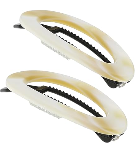Double Heart Plastic Tige Boule Barrette Adult Compact Fine Hair Styling Heart Tige Boule Barrette | French Hair Clip | France Luxe main image 2