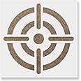 Bullseye Stencil - Easy-to-Use for Consistent Symbol Representation, Bullseye Template