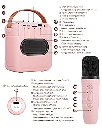 VERKB Mini Karaoke Machine for Kids