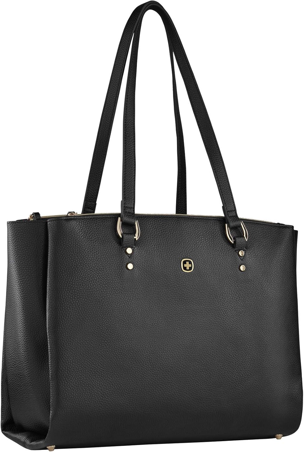 Wenger 606495 Rosalyn 14" Women's Business Tote Bag, Padded Laptop Compartment with Inner Zippered Pockets in Black (20 litres), 38 cm