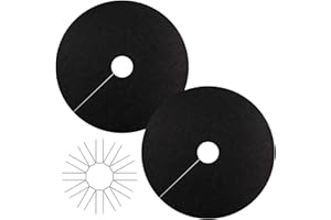 YBB Tree Mulch Ring Weed Control, Non-Woven Degradable Tree Protector Weed Barrier Mat Landscape Fabric with Stakes (2 Pack, 24 Inch)