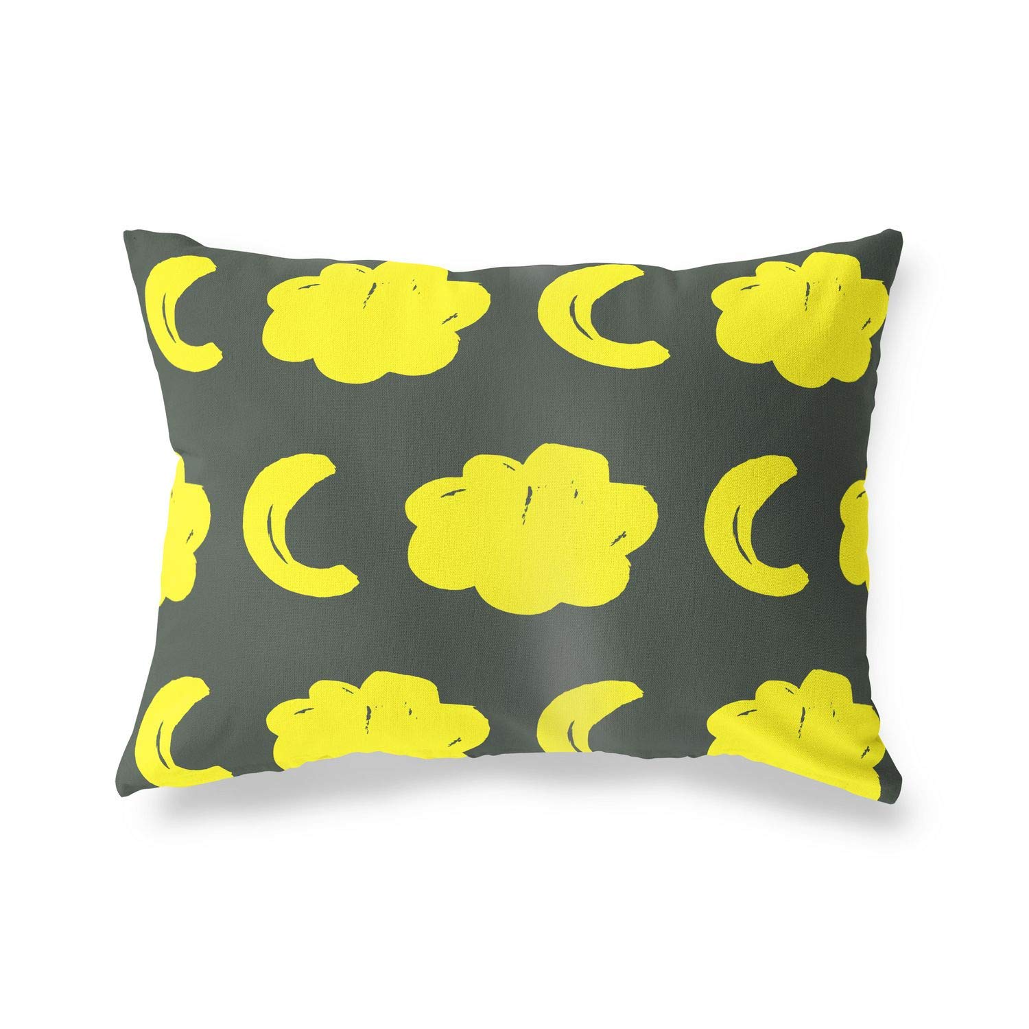 BonaMaison Decorative Cushion Cover, Neon Yellow-Fume Throw Pillow Covers, Home Decorative Pillowcases for Livingroom, Sofa, Bedroom, Size: 45X60 Cm - Designed and Manufactured in Turkey
