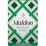 Maldon Salt, Sea Salt Flakes, 8.5 oz (240 g), Kosher, Natural, Handcrafted, Gourmet, Pyramid Crystals (Packaging May vary)