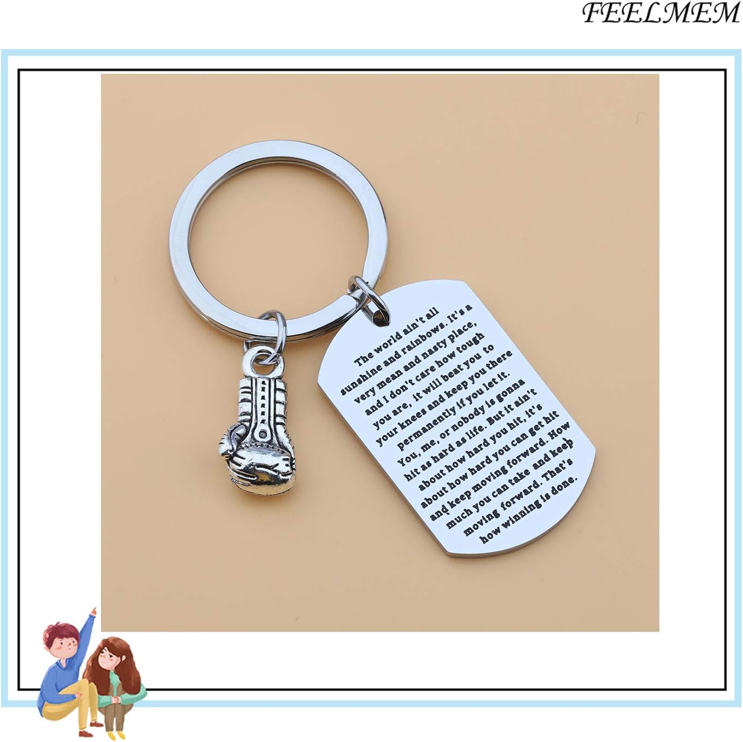 Boxing Keychain Boxing Glove Keychain Fitness Gifts Boxer Fan Gift Sport Lover Gift Boxing Key Ring With Inspirational Quote Mimbarschool Com Ng