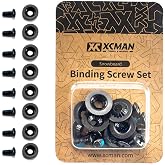 XCMAN Snowboard Binding Screw Set M6x16mm - 8pcs | Durable replacement binding screws designed to fit most snowboard bindings.