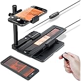 JJC Mobile Film Scanner Digitizer Set for 35mm 120 Negative Film to Digital, with 11 Level LED Backlight &amp; Phone Clip &amp; Magnetic 35mm 120 Negative Film Holder