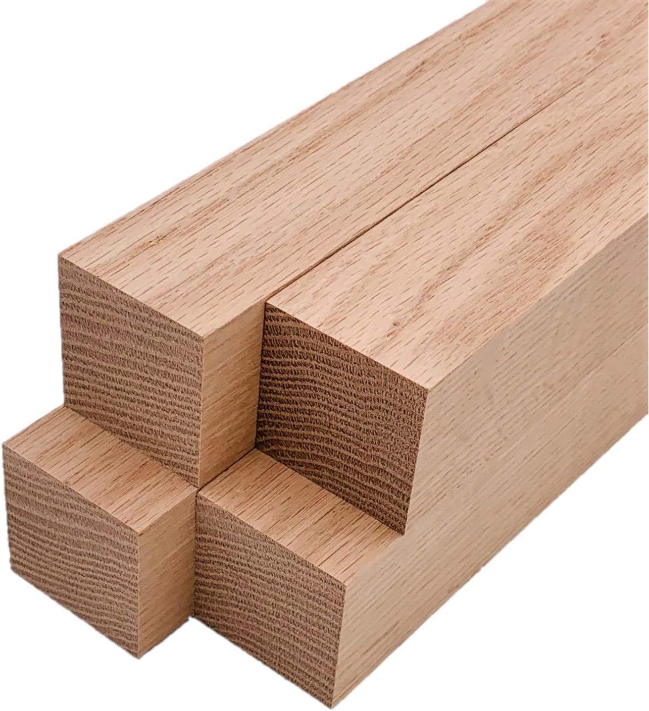 Red Oak Lumber Square Turning Blanks (4pc) (2" x 2") (2" x 2" x 36