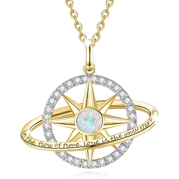 14k Yellow Gold Eye Pendant Necklace - Polished & Rhodium Enameled, 15.1x14.9mm, No Chain Included - View #2