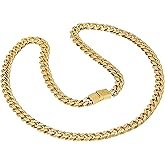 Jewels By Lux Stainless Steel Unisex 9.5mm 24, 26 Inches Cuban Fashion Link Chain Necklace
