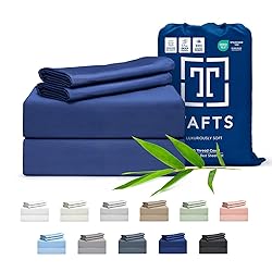 Tafts Cali-King Sheets Set, Pure 100% Viscose