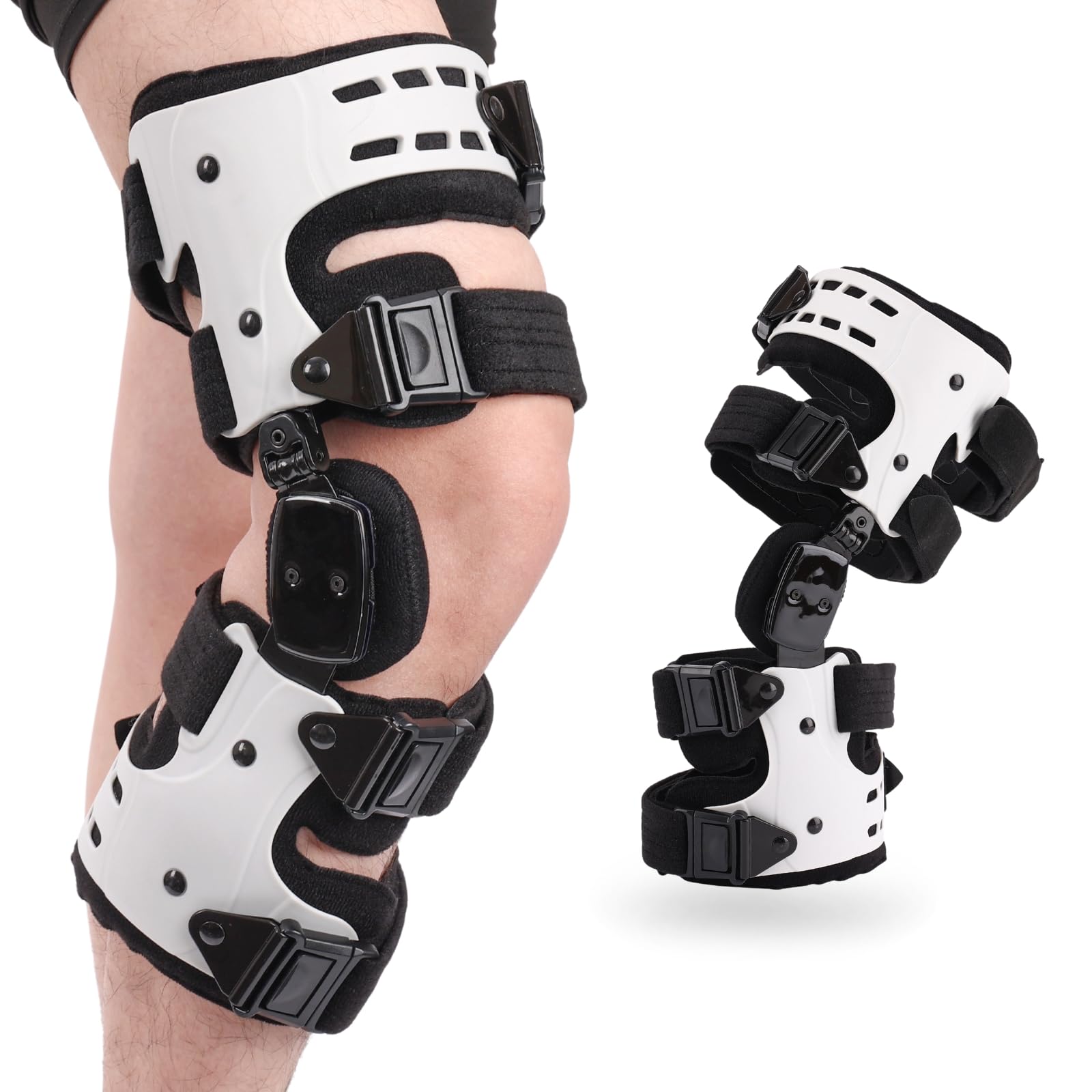 Photo 1 of OA Unloader Knee Brace, Support for Arthritis Pain, Osteoarthritis and Bone on Bone Knee Joint Pain, OA Knee Brace Adjustable Metal Medial & Lateral Knee Support