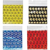 700pcs Premium Zip-Top Baggies &ndash; 1515 Standard Size (1.5&rdquo; x 1.5&rdquo;) | Assorted New, Rare &amp; Vintage Patterns | 7 Packs of 100 (Random Mix)