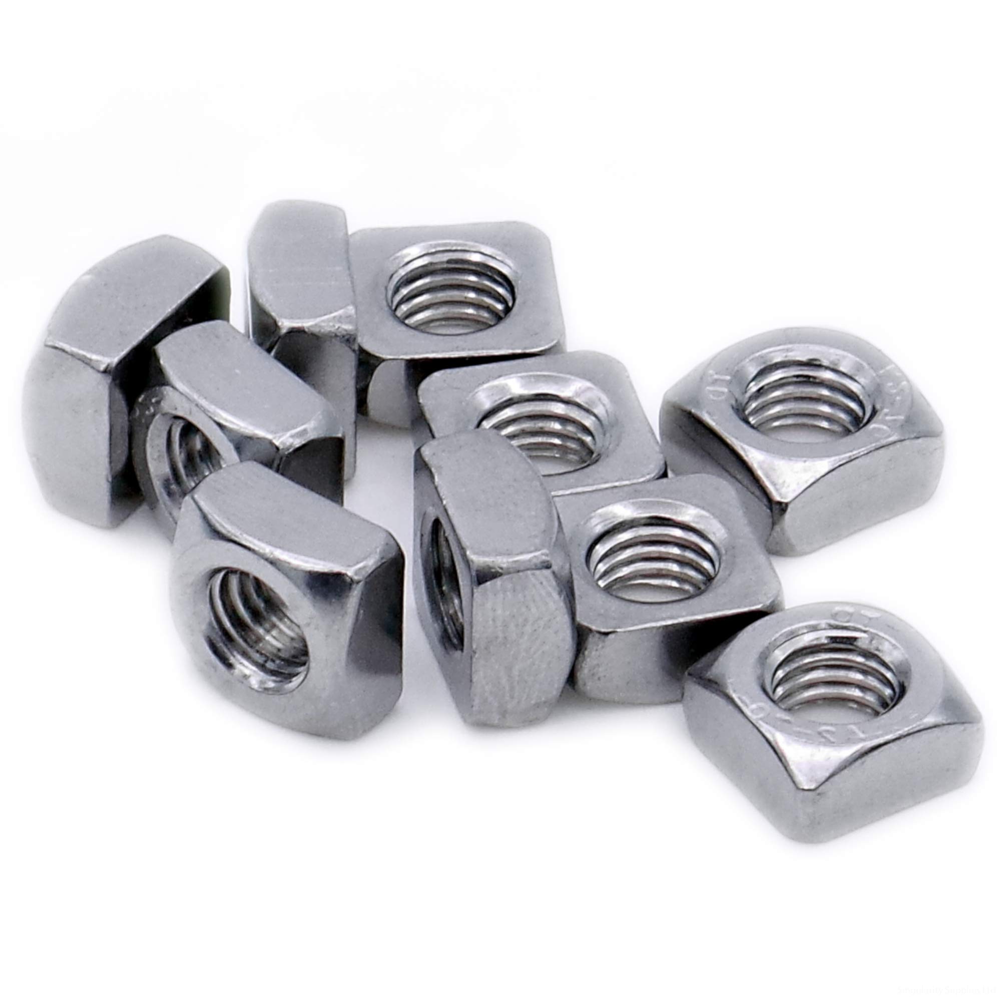 M5 (5mm) Square Nut (Chamfered) - Stainless Steel (A2) (Pack of 20)