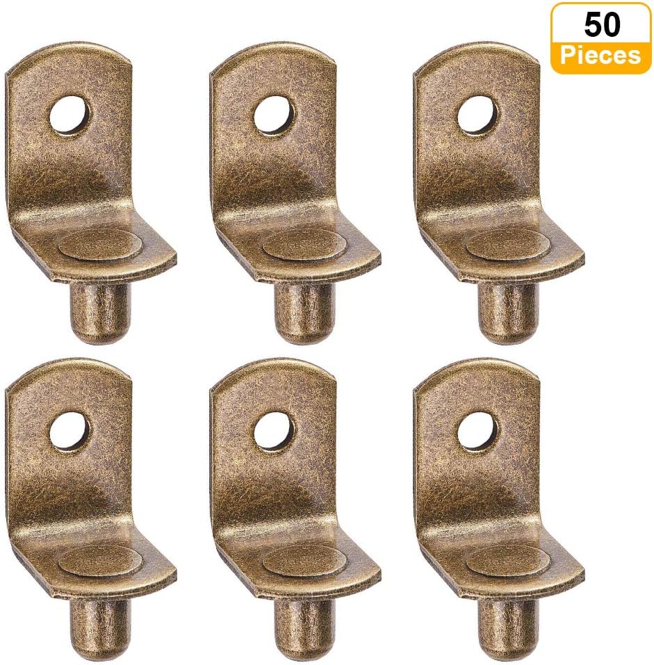 6mm LShaped Support Shelf Brackets Pegs with Hole for Closet