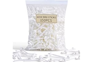 Charmonic 150 Pcs Wax Sticks, Nose Wax Kit Accessories, Waxing Sticks for Nostril Nasal Cleaning Ear Face Eyebrows Hair Removal for Men Women