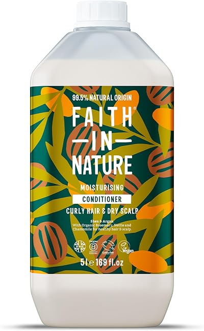 Faith In Nature Shea & Argan Conditioner 5L Refill Pack Vegan Cruelty Free