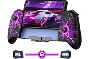 Spican Switch Controllers for Nintendo Switch/Switch OLED, Hall Effect Switch Wireless Pro Controller One-Piece Joypad, Full-Size Handheld Mode Controller with Battery/Turbo/Programming