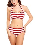 Avidlove Women Stripped Swimsuits High Waisted