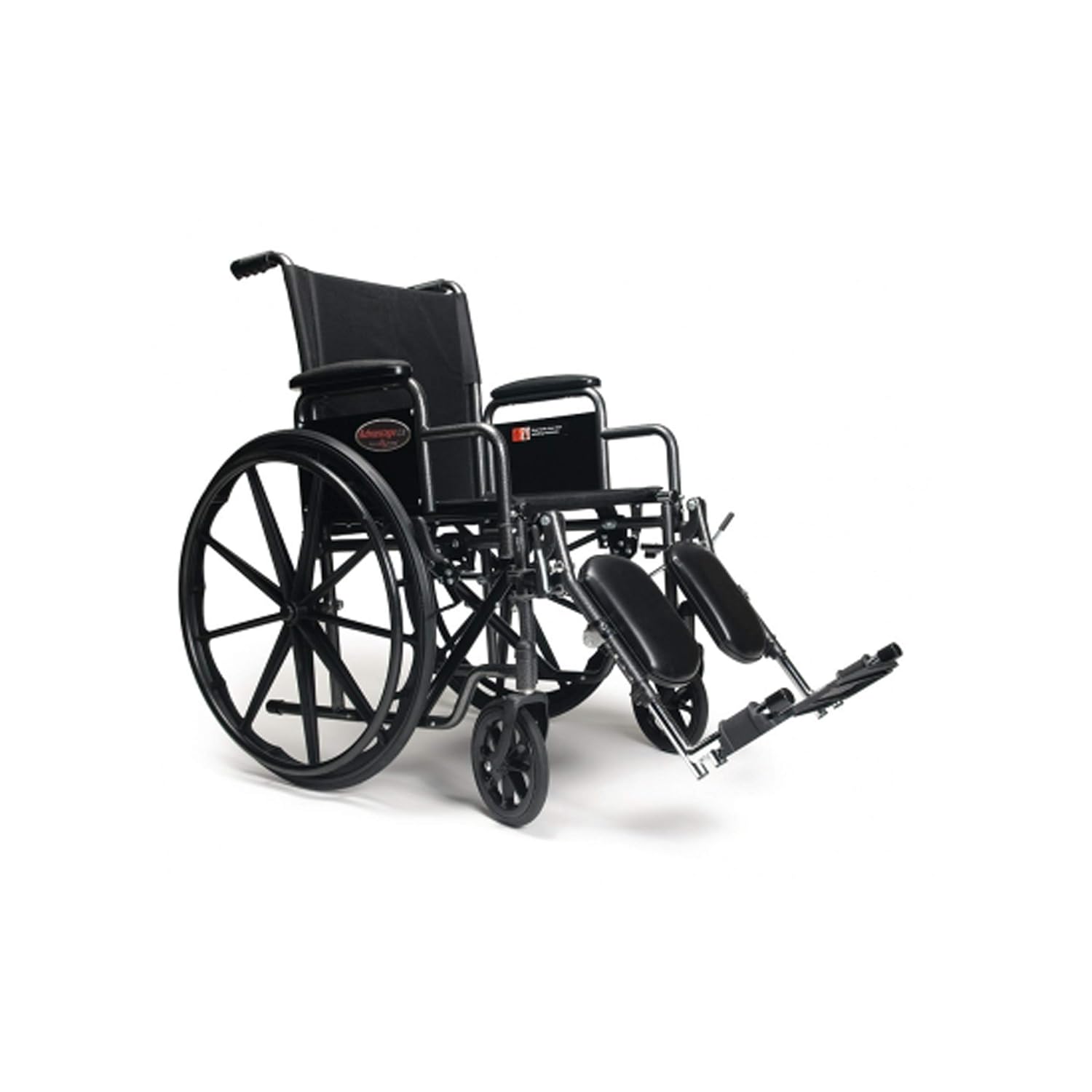 Everest & Jennings Advantage LX Wheelchair, Detachable Desk Arms & Elevating Legrests, 18" Seat, Silvervein Color: Industrial & Scientific
