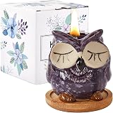 Kinforse Lavender Owl Scented Soy Candle Gift Set 4.3 oz