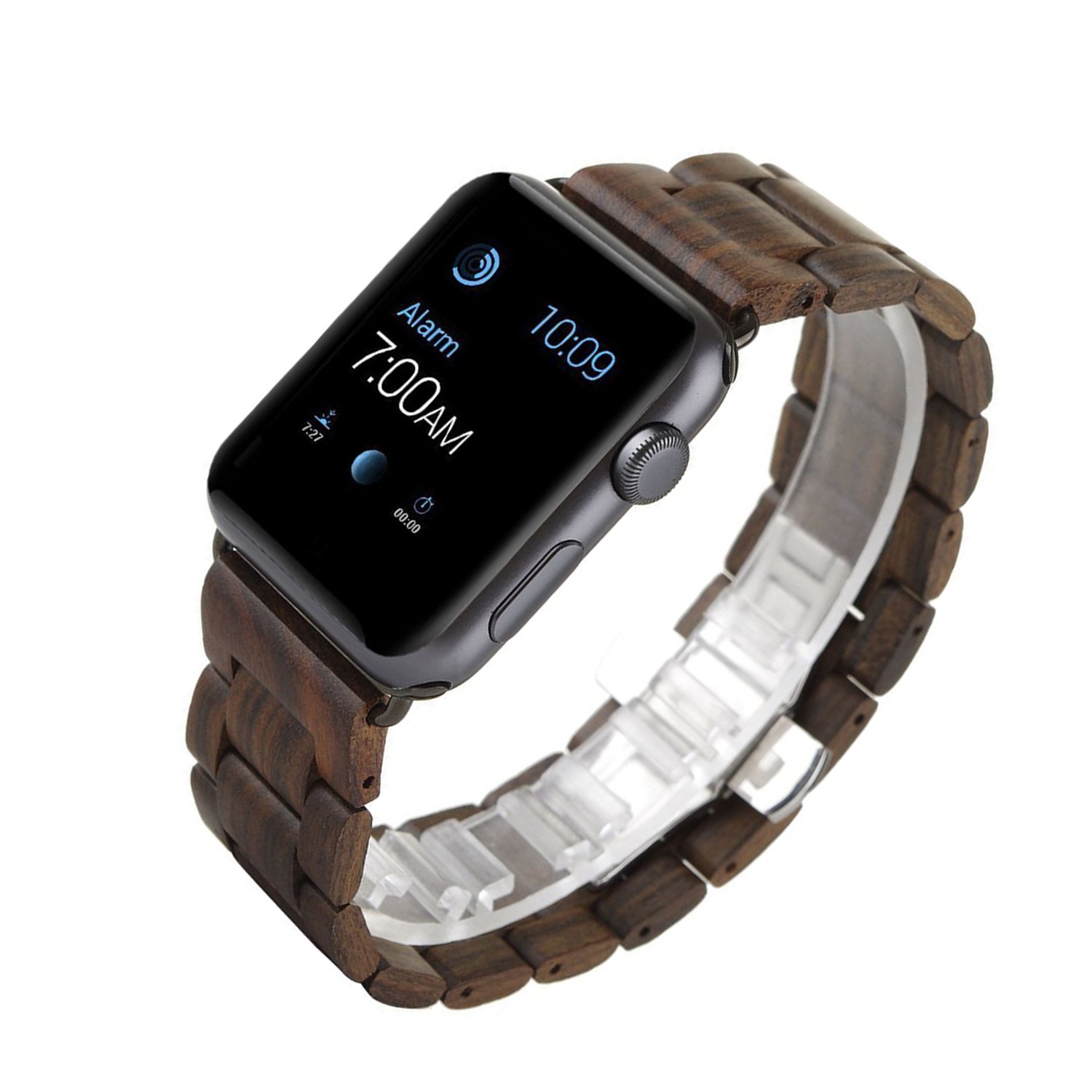 最新の激安 バンドapple Smart Watch Bandエボニー腕時計ストラップ ステンレススチールbutterfly Clasp With調整可能なリンクfor Apple Iwatch Sport Edition B074w7yrb5 38mm ブラウン ブラウン 38mm 送料込 Www Unma Go Ug