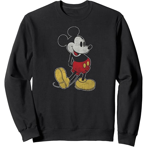 Amazon.com: Disney Mickey Mouse Classic Fade Pose Sweatshirt
