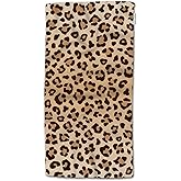 HGOD DESIGNS ,Leopard Print Pattern 100% Cotton Soft Bath hand towels for Bathroom Kitchen Hotel Spa,15inX30in inch