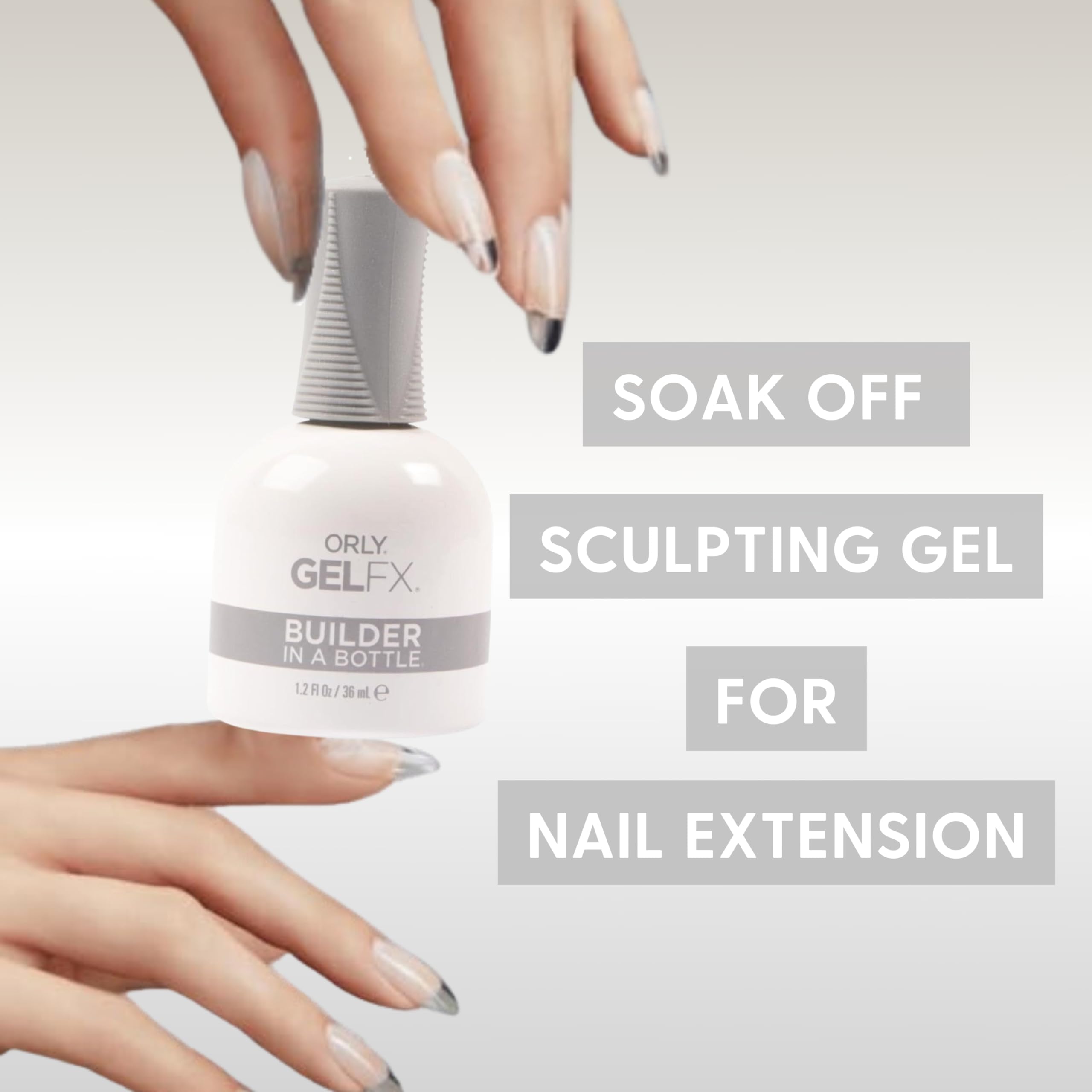 Orly Builder In A Bottle Soak-Off Sculpting Gel For Quick Nail Extension, Repair And Strengthening | Long-Lasting Builder Gel With Brush-On Application |Salon-Quality Nails At Home (Clear) - Image 2