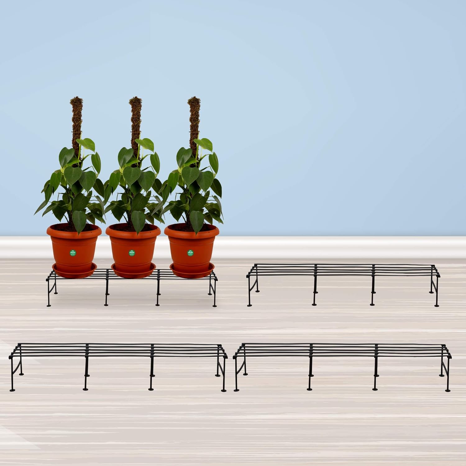 Best Outdoor Plant Stands to Spruce Up Your Garden 3 TrustBasket Indigo Outdoor Plant Stand/ Plant Pot Stand