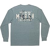 Southern Marsh Men's SEAWASH Etched Elk T-Shirt – Long Sleeve Casual Graphic Tee