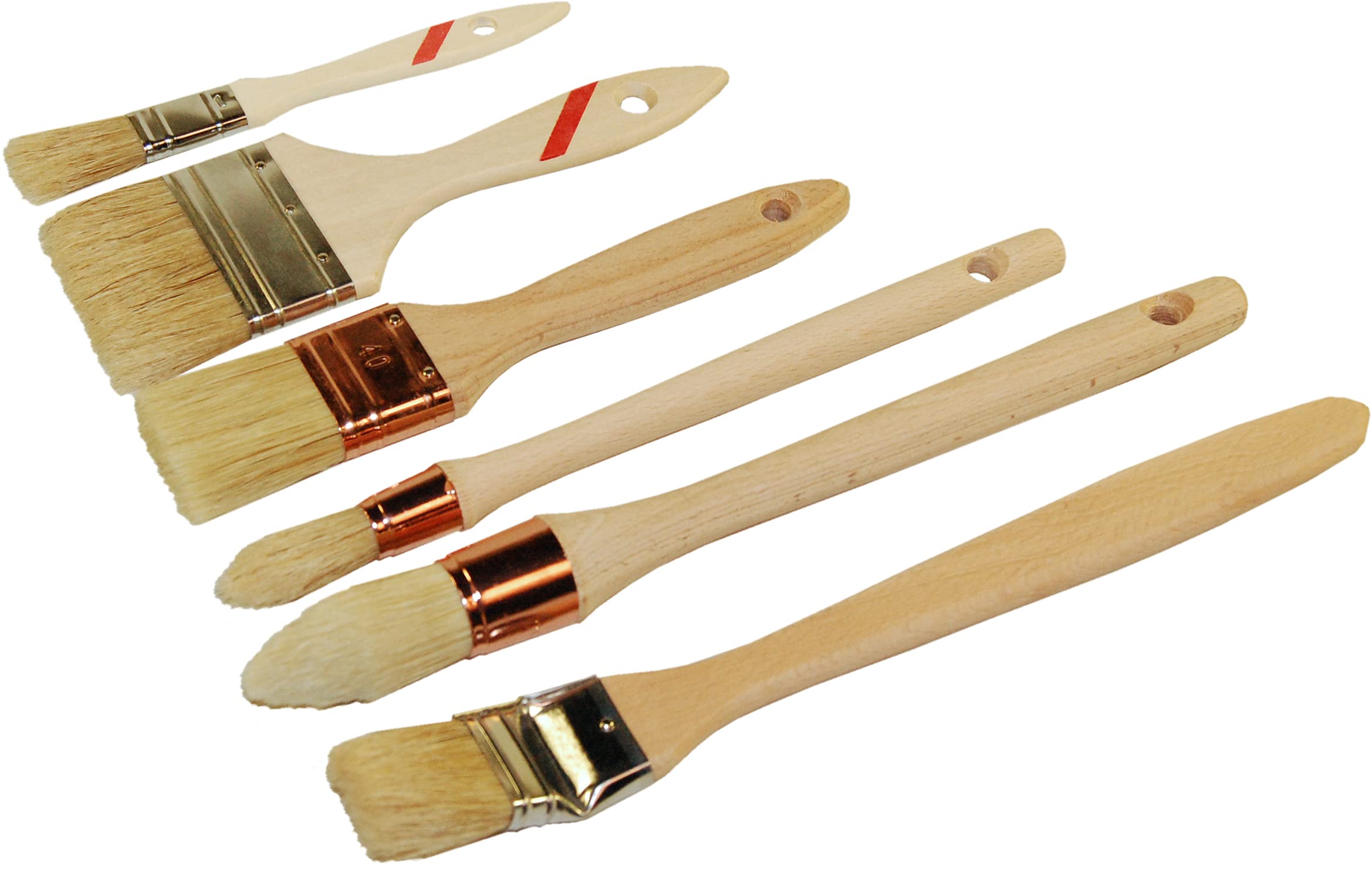 Nespoli 80089 Set of 6 Traditional Brushes