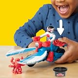 Play-Doh Marvel Captain America Moto-Slicer Playset with Bendy Figure view 5