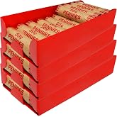 Nadex 4 Pack Aluminium Penny Coin Tray - Stackable Single Compartment Coin Sorting and Storage Tray - Holds 4000 Pennies - 80 Coin Rolls