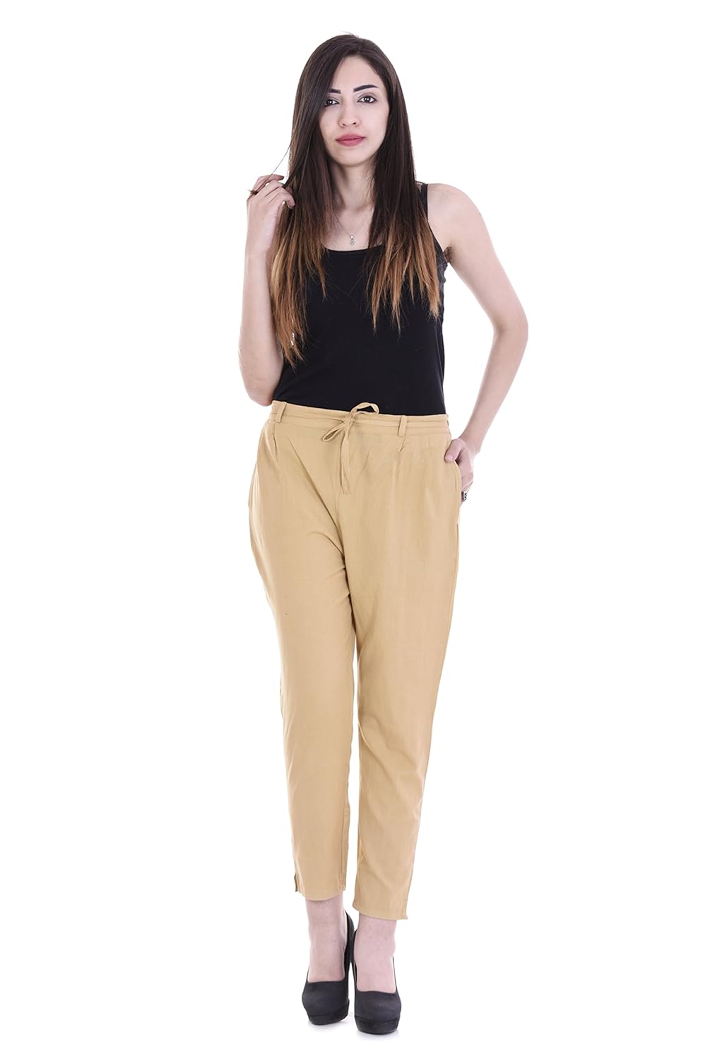 women's pencil pants made of premium quality cotton flex fabric