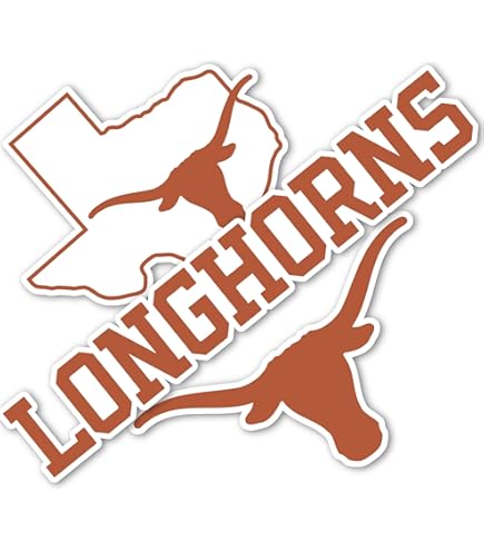 University Of Texas Longhorns 8x8 Inch Official Decal Sticker For Windows, Cars & Outdoor Use