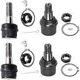 Detroit Axle - 4WD Front 4pc Ball Joints for Ford F-250 F-350 F-450 F-550 | Ford Excursion, 4 Upper &amp; Lower Suspension Ball Joints Replacement Kit For 4WD