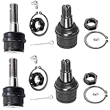 Detroit Axle - 4WD Front 4pc Ball Joints for Ford